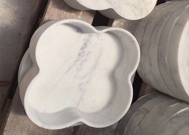 Chine Catégorie comestible adaptée aux besoins du client par plateau de marbre extérieur polie de forme de nourriture fournisseur