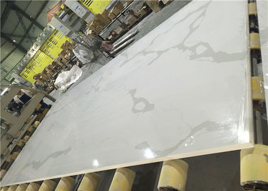 Chine Dalle de quartz de Calacatta grande de Calcutta de quartz de pierre en pierre artificielle blanche de cuisine fournisseur