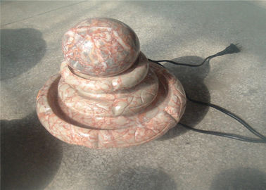 Chine Fontaine de marbre rouge en pierre de aménagement décorative de boule de salon petite fournisseur