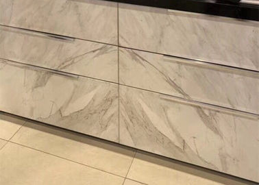 Chine tuile de marbre mince d'épaisseur de 4mm, vrai placage en pierre mince pour la décoration de tiroir fournisseur