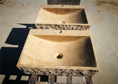 Chine Contre- bassin de marbre carré, éviers de cuisine en pierre naturels avec le robinet de piédestal fournisseur