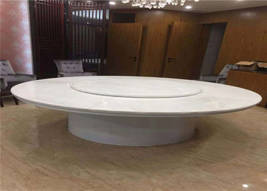 Chine Dessus de marbre rond de Tableau d'onyx naturel de blanc translucide pour le salon fournisseur