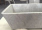 Baquet en pierre naturel adapté aux besoins du client, Bath de marbre blanc avec les veines grises fournisseur