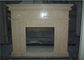 Bordure de marbre beige de cheminée de conception simple pour le mantel de cheminée de Chambre fournisseur