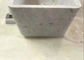 Finition polie par pierre en pierre naturelle moderne de marbre de forme de rectangle de baignoire fournisseur