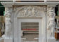 Bordure de marbre libre méticuleuse de cheminée avec la sculpture en ange fournisseur