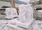 Sculpture blanche en lion de marbre de jade, couleur adaptée aux besoins du client par sculptures animales en pierre fournisseur