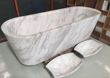 Chine Type libre matériel poli de marbre en pierre naturel de luxe de baignoire de traitement fournisseur
