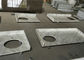 Dessus préfabriqués de vanité de salle de bains de granit blanc d'Andromeda d'appartement avec le bord plat fournisseur